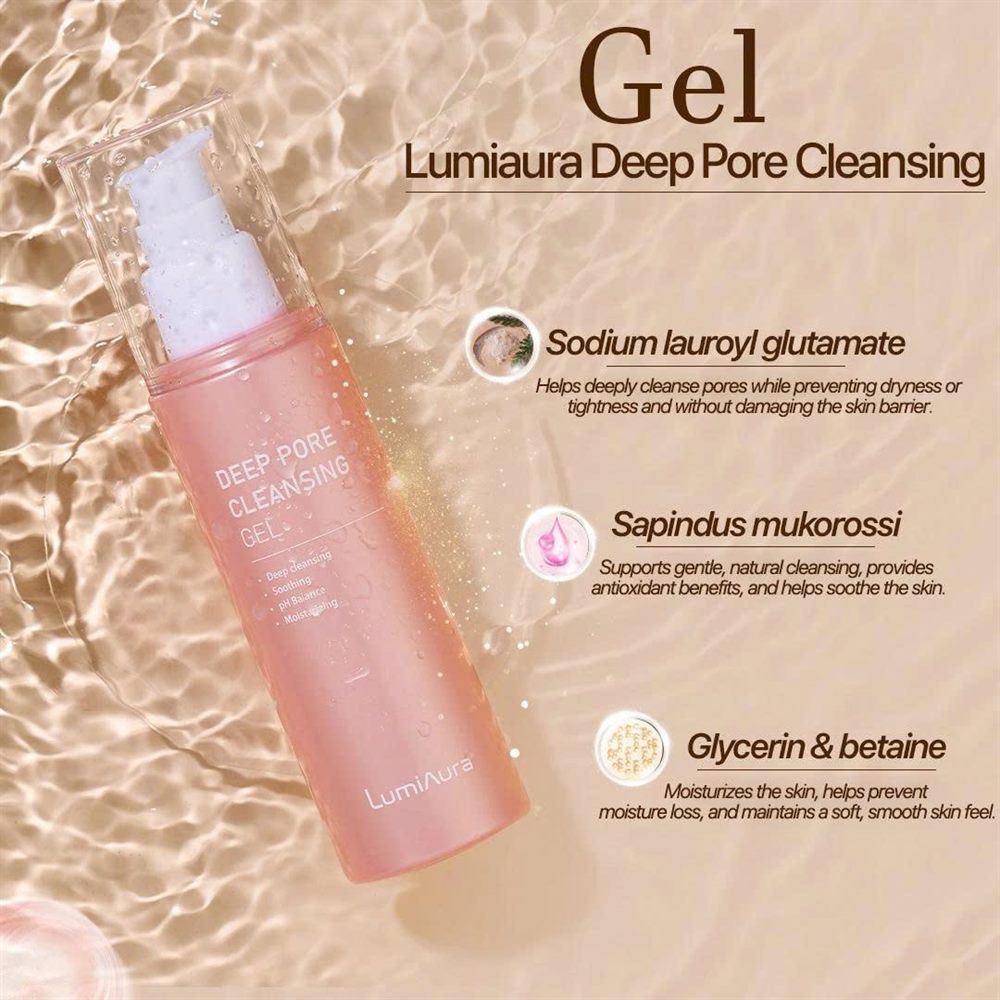 LumiAura Deep Pore Cleansing Gel — 深層淨化潔顏凝露成分說明