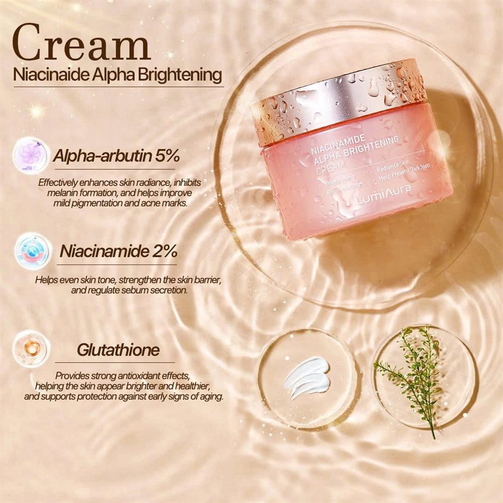 LumiAura Niacinamide Alpha Brightening Cream — 菸鹼醯胺淨白凝霜成分說明